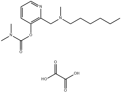 2-((Hexylmethylamino)methyl)-3-pyridinyl dimethylcarbamate ethanedioat e (1:1) 结构式