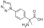 (±)-Α-甲基-(4-四氮唑苯)日氨酸 结构式