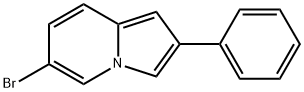 6-溴-2-苯基吲哚嗪 结构式