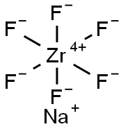氟锆酸钠 结构式