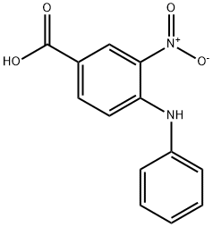 4-苯胺-3-硝基苯甲酸 结构式