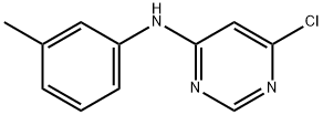 6-Chloro-N-(3-methylphenyl)-4-pyrimidinamine 结构式