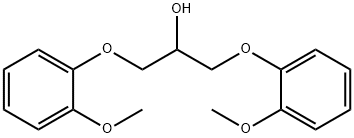 1,3-二(邻甲氧基苯氧基)-2-丙醇 结构式