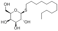 n-Dodecyl-β-D-galactopyranosid 结构式