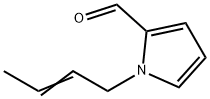 1H-Pyrrole-2-carboxaldehyde, 1-(2-butenyl)- (9CI) 结构式