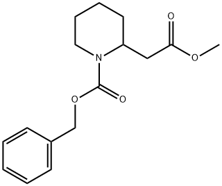 N-CBZ-2-哌啶乙酸甲酯 结构式