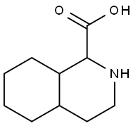 DECAHYDRO-ISOQUINOLINE-1-CARBOXYLIC ACID 结构式