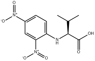 N-(2,4-二硝基苯)-L-缬氨酸 结构式