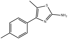 5-甲基-4-(4-甲基苯基)-1,3-噻唑-2-胺 结构式