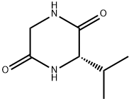 (S)-3-异丙基-2,5-哌嗪二酮 结构式