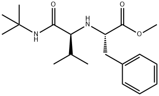 L-Phenylalanine, N-[1-[[(1,1-dimethylethyl)amino]carbonyl]-2-methylpropyl]-, methyl ester, (S)- (9CI) 结构式