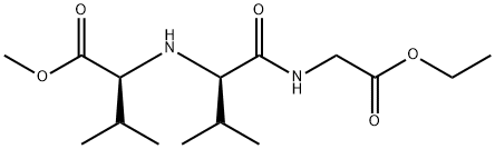 Glycine, N-[N-[1-(methoxycarbonyl)-2-methylpropyl]-D-valyl]-, ethyl ester, (S)- (9CI) 结构式