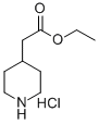 4-哌啶乙酸乙酯盐酸盐 结构式