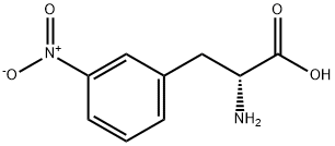 3-硝基-D-苯丙氨酸 结构式