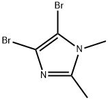 4,5-二溴-1,2-二甲基-1H-咪唑 结构式