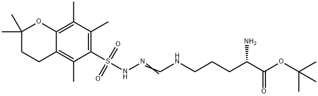 H-ARG(PMC)-OTBU(FREE BASE) 结构式