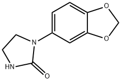 1-(1,3-Benzodioxol-5-yl)imidazolidin-2-one 结构式