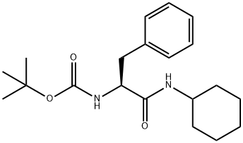 N-t-Boc-phenylalanine Cyclohexylamide 结构式