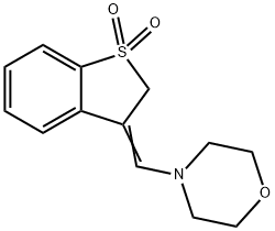 2,3-Dihydro-3-(morpholinomethylene)benzo[b]thiophene 1,1-dioxide 结构式