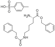 N6-苄氧羰酰基-L-赖氨酸苄酯对甲苯磺酸 结构式