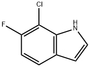 7-氯-6-氟-吲哚 结构式