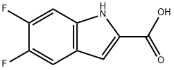 5,6-二氟吲哚-2-羧酸 结构式