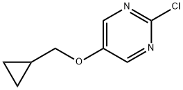 2-氯-5-(环丙基甲氧基)嘧啶 结构式