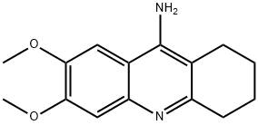 6,7-DIMETHOXY-1,2,3,4-TETRAHYDROACRIDIN-9-AMINE 结构式