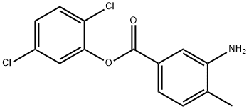 2,5-Dichlorophenyl 3-amino-4-methylbenzoate 结构式