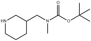 3-[(N-BOC-N-甲氨基)甲基]哌啶 结构式