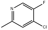 4-氯-5-氟-2-甲基吡啶 结构式