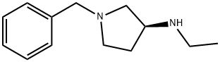 (3S)-(+)-1-苄基-3-乙氨基吡咯烷 结构式