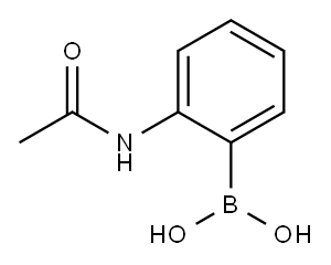 2-乙酰胺基苯硼酸 结构式