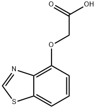 Acetic acid, (4-benzothiazolyloxy)- (9CI) 结构式