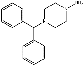 4-二苯甲基哌嗪-1-胺 结构式