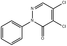 1-苯基-4，5-二氯-6-哒酮 结构式