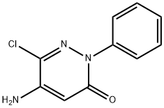 5-氨基-6-氯-2-苯基哒嗪-3(2H)-酮 结构式