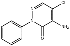 5-氯-4-氨基-2-苯基-3(2H)-哒嗪酮 结构式