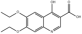 6,7-二乙氧基-4-氧代-1,4-二氢喹啉-3-羧酸 结构式