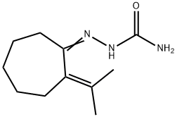 2-Isopropylidenecycloheptanone semicarbazone 结构式