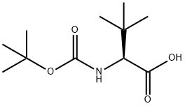 N-BOC-DL-叔亮氨酸 结构式