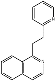 (beta-(2-pyridyl)ethyl)isoquinoline 结构式