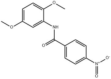 N-(2,5-二甲氧基苯)-4-硝基苯甲酰胺 结构式