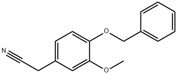 4-苯甲氧基-3-甲氧基苯基乙腈 结构式