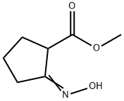 Cyclopentanecarboxylic acid, 2-(hydroxyimino)-, methyl ester (9CI) 结构式