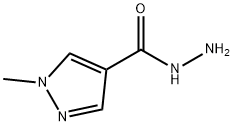 1-甲基-1H-吡唑-4-甲酰肼 结构式