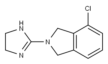 4-氯-2-咪唑异吲哚盐酸盐 结构式