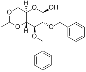 2,3-DI-O-BENZYL-4,6-O-ETHYLIDENE-BETA-D-GLUCOPYRANOSE 结构式