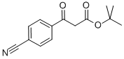 BETA-OXO-4-CYANO-BENZENEPROPANOIC ACID 1,1-DIMETHYLETHYL ESTER 结构式