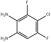 4-Chloro-1,2-diamino-3,5-difluorobenzene, 4-Chloro-3,5-difluorophenylene-1,2-diamine 结构式